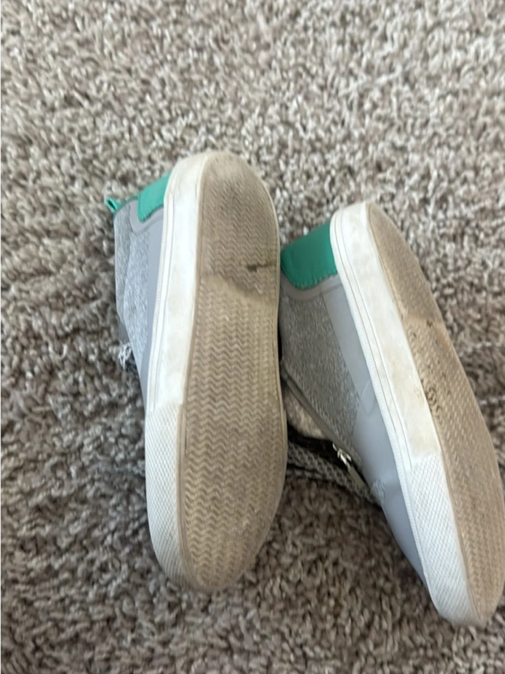 Kids Grey and Teal Casual Sneakers ZARA - Picture 3 of 4